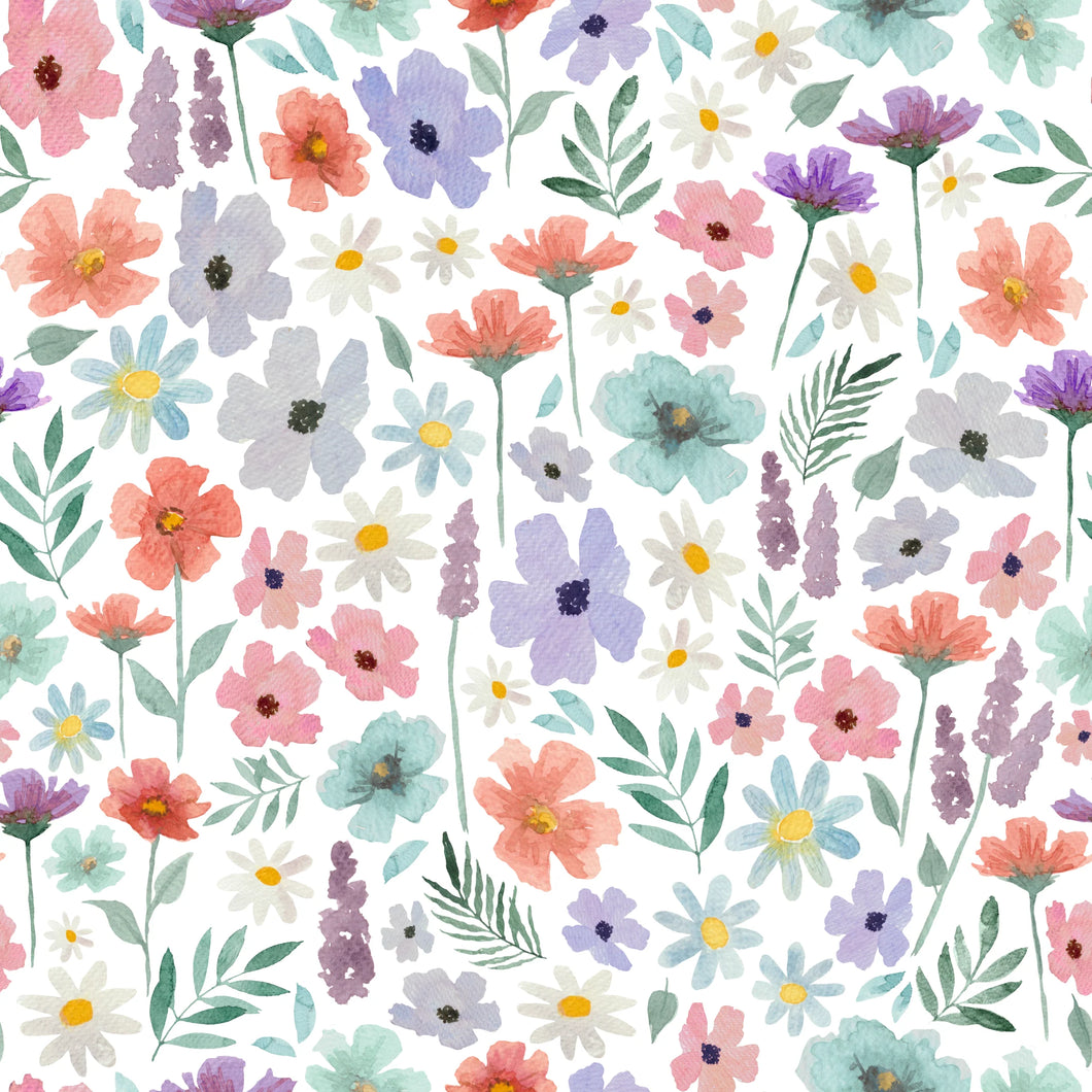 Molly - Original - Floral muslin / Latte teddy