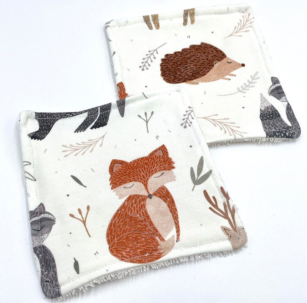 WOODLAND pair of mini bamboo flannels