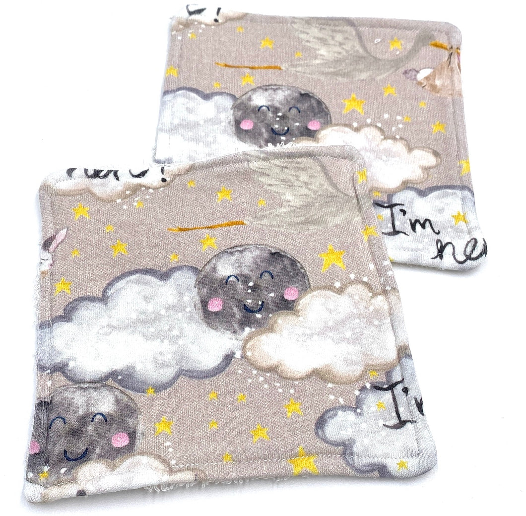 NEW HERE pair of mini bamboo flannel